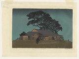 Artist: Palmer, Ethleen. | Title: Farrell's shed, Newport | Date: 1935 | Technique: linocut, printed in colour, from multiple blocks