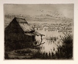 Artist: Bull, Norma C. | Title: Solitude. | Date: c.1934 | Technique: etching, printed in brown ink, from one plate