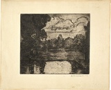 Artist: PRESTON, Margaret | Title: Evening | Date: 1916 | Technique: etching, printed in brown ink with plate-tone, from one plate | Copyright: © Margaret Preston. Licensed by VISCOPY, Australia