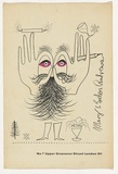 Artist: Andrews, Gordon. | Title: Christmas card, Chirstmas card from Gordon and Mary Andrews to Douglas Annand | Date: c.1950 | Technique: letterpress, printed in colour