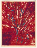 Artist: Thorpe, Lesbia. | Title: Cardinal's colours | Date: 1960 | Technique: woodcut, printed in colour, from three masonite blocks