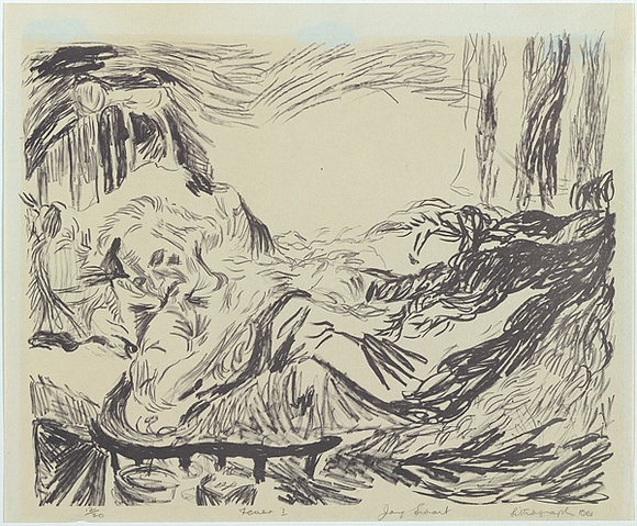 Artist: Ewart, Joy. | Title: Fever I. | Date: 1961 | Technique: lithograph, printed in black ink, from one stone