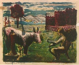 Artist: ROSENGRAVE, Harry | Title: Europa and the bull | Date: (1954) | Technique: lithograph, printed in colour, from four plates