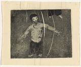 Artist: WILLIAMS, Fred | Title: Midget | Date: 1954-55 | Technique: etching, aquatint, engraving, and drypoint, printed in black ink, from one zinc plate | Copyright: © Fred Williams Estate
