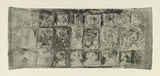 Artist: Halpern, Stacha. | Title: not titled [Series of 23 faces] | Date: c.1963 | Technique: etching, printed in black ink, from one plate