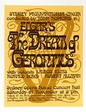 Artist: PHILLIPS, Peter | Title: Elgar's The dream of Gerontius...Opera House Concert Hall | Date: 1976 | Technique: screenprint, printed in colour, from two stencils
