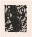 Artist: Mombassa, Reg. | Title: Gum trunks | Date: 2006 | Technique: etching and aquatint, printed in black ink, from one plate