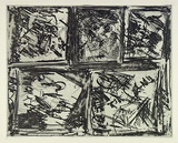 Artist: Halpern, Stacha. | Title: not titled [Series of five heads] | Date: c.1963 | Technique: etching, printed in black ink, from one plate