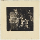Artist: Kempf, Franz. | Title: The dark changes | Date: 1964 | Technique: etching, aquatint and roulette, printed with plate te | Copyright: © Franz Kempf
