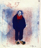 Artist: Grieve, Robert. | Title: Clown | Date: 1958 | Technique: lithograph, printed in colour, from multiple stones