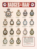 Artist: UNKNOWN | Title: Badges of the R.A.A.F. | Date: c.1942 | Technique: photo-lithograph, printed in colour, from multiple plates