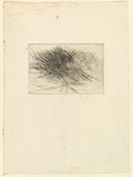 Artist: Halpern, Stacha. | Title: not titled [Lines] | Date: (1956-58) | Technique: etching, printed in black ink, from one plate