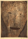 Artist: Bowen, Dean. | Title: (Head IV) | Date: 1992 | Technique: etching, printed in colour, from multiple plates