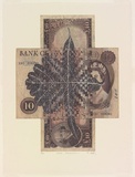 Artist: HALL, Fiona | Title: Cross purpose | Date: 2003 | Technique: photo-lithograph, printed in colour, from four plates