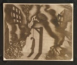 Artist: Bainbridge, John. | Title: (silhouette of a hanged man). | Date: (1942-45)