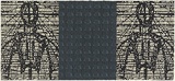 Artist: Bryant, Darren | Title: Boundaries of the self. | Date: 1996 | Technique: linocut, printed in colour, from two blocks (black and white); embossing