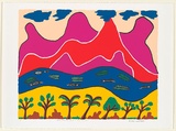 Artist: Wilfred, Evan. | Title: Good place to camp in my country | Date: c.2001 | Technique: screenprint, printed in colour, from eight stencils