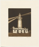 Artist: GRIFFITH, Pamela | Title: New South Head Light House | Date: 1982 | Technique: hardground-etching, aquatint and burnishing, printed in black ink, from one zinc plate | Copyright: © Pamela Griffith