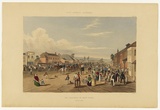 Artist: Angas, George French. | Title: The Departure of Captain Sturt, August 1844. | Date: 1846-47 | Technique: lithograph, printed in colour, from multiple stones; varnish highlights by brush