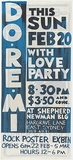 Artist: MERD INTERNATIONAL | Title: Poster: Do-Re-Mi with love party Sun Feb 20 | Date: 1984 | Technique: screenprint