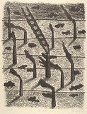 Artist: Bowen, Dean. | Title: The strange cloud | Date: 1988 | Technique: lithograph, printed in black ink, from one stone
