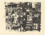 Artist: Halpern, Stacha. | Title: not titled [Heads] | Date: 1964 | Technique: lithograph, printed in black ink, from one stone