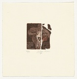 Artist: Mann, Gillian. | Title: not titled [Ishtar goddess of love and volupte] | Date: 1980 | Technique: etching, printed in colour, from multiple plates