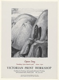 Artist: Johnstone, Ruth. | Title: Open Day. Sunday 29th March 1987 10am - 4pm. Victorian Print Workshop | Date: 1985 | Technique: offset-lithograph, printed in black ink, from one stone