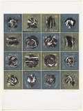 Artist: KING, Grahame | Title: Microform II | Date: 1971 | Technique: lithograph, printed in colour, from three stones [or plates]