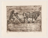 Artist: MENELAUS, Sarah | Title: This remains the same | Date: 1999 | Technique: etching, printed in sepia ink, from one plate