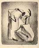 Artist: Graham, Geoffrey. | Title: Seated figure and instructor | Date: 1938 | Technique: lithograph, printed in black ink, from one stone [or plate]