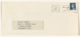 Artist: MILLISS, Ian | Title: (Letter to Daniel Thomas containing Unknown mailing piece) | Date: 1970 | Technique: envelope, addressed, stamped and franked; pen and ink