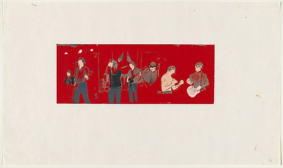 Artist: Johnson, Tim. | Title: Radio Birdman | Date: 1979 | Technique: screenprint, printed in colour, from multiple stencils | Copyright: © Tim Johnson