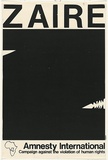 Artist: Gibson. | Title: Zaire - Amnesty International | Date: (1978-80) | Technique: screenprint