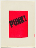 Artist: Johnson, Tim. | Title: Punk | Date: 1979 | Technique: screenprint, printed in colour, from two stencils | Copyright: © Tim Johnson