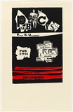 Artist: Anderson, Garry. | Title: PUB CYSS. Projects by unemployed. | Date: 1980 | Technique: screenprint, printed in colour, from two stencils