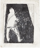 Artist: MADDOCK, Bea | Title: Fantasy. | Date: April 1965 | Technique: line-etching and drypoint, printed in black ink, from one copper plate; additional brush and black ink wash