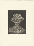 Artist: Lee, Graeme. | Title: Man in a hat VI | Date: 1996, March | Technique: etching, printed in black ink with plate-tone, from one plate