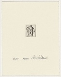 Artist: Cullen, Adam. | Title: Absent | Date: 2001 | Technique: etching, printed in black ink, from one plate