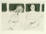 Artist: COLEING, Tony | Title: La de fucking da. | Date: 1989-90 | Technique: etching and aquatint, printed in black ink, from one plate
