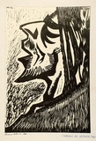 Artist: de Kesler, Thomas. | Title: Head of Christ. | Date: 1962 | Technique: linocut, printed in black ink, from one block | Copyright: © Thomas de Kessler
