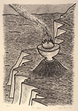 Artist: Bowen, Dean. | Title: The beacon | Date: 1988 | Technique: lithograph, printed in black ink, from one stone