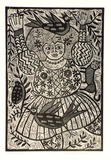 Artist: HANRAHAN, Barbara | Title: Floating girl | Date: 1977 | Technique: wood-engraving, printed in black ink, from one block