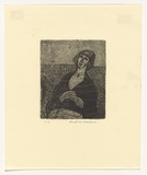 Artist: WILLIAMS, Fred | Title: The engagement ring. Number 1 | Date: 1955-56 | Technique: etching, deep etch and aquatint, printed in black ink, from one brass plate | Copyright: © Fred Williams Estate