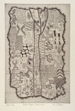 Artist: Darroch, Lee J. | Title: Yorta Yorta cloak #2 | Date: 2000, October | Technique: etching, printed in black ink, from one plate | Copyright: © Lee Darroch, artist