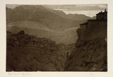 Artist: Hawkins, Weaver. | Title: Ronda No.1 | Date: 1920 | Technique: drypoint and aquatint, printed in brown ink, from one plate | Copyright: The Estate of H.F Weaver Hawkins