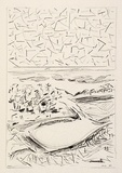 Artist: Fry, Merrick. | Title: not titled. | Date: 1983 | Technique: offset-lithograph, printed in black ink, from one plate