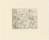 Artist: Furlonger, Joe. | Title: Deposition (no.2) | Date: 1989 | Technique: etching, printed in black ink, from one plate