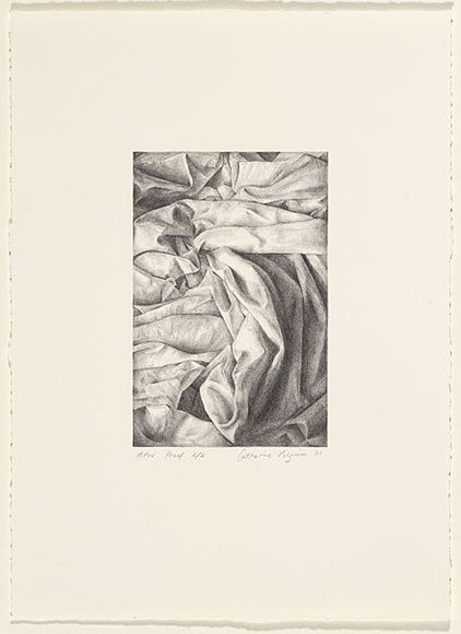 Artist: Pilgrim, Catherine. | Title: Fabric #1 | Date: 2001, July | Technique: lithograph, printed in black ink, from one plate