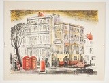Artist: Courier, Jack. | Title: The local London N.W.3. | Technique: lithograph, printed in black ink, from one stone [or plate]